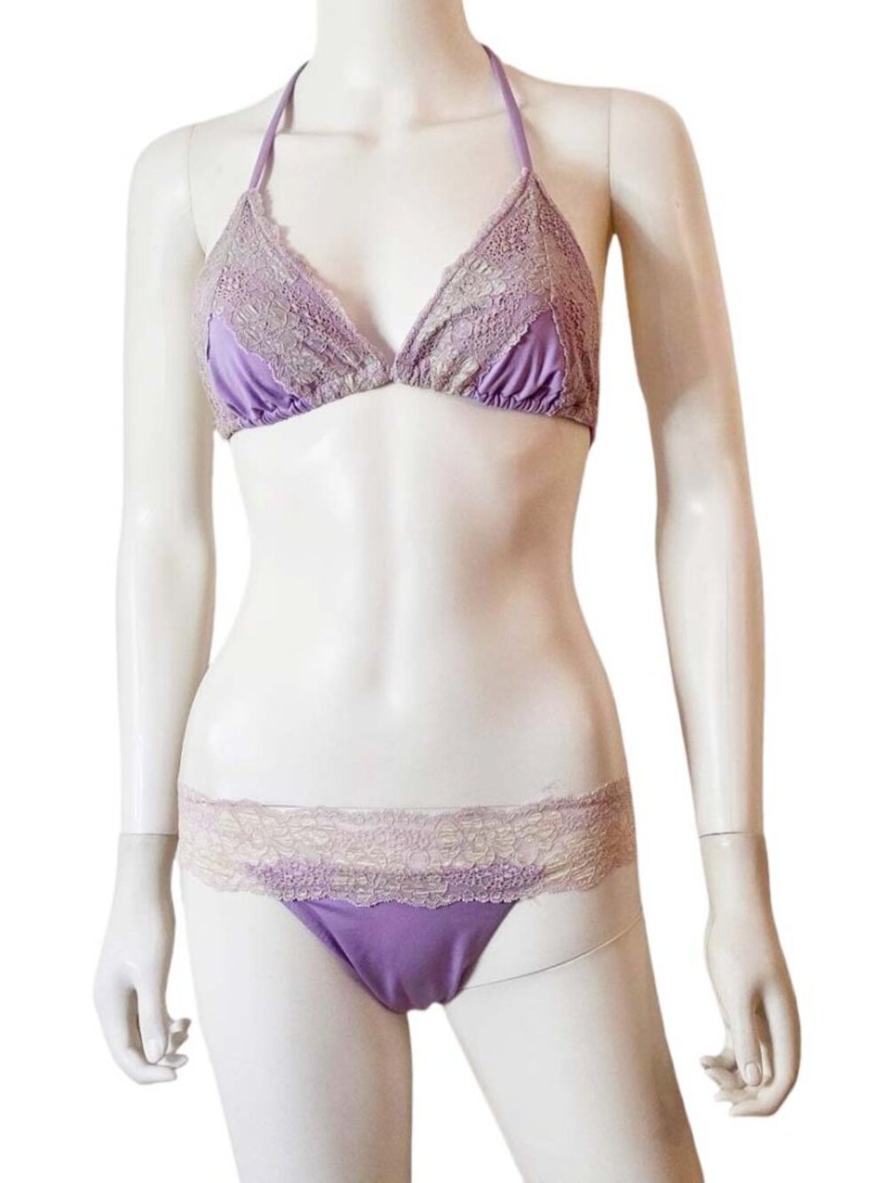 RARE Vintage Beach Bunny Lady Lace Bikini